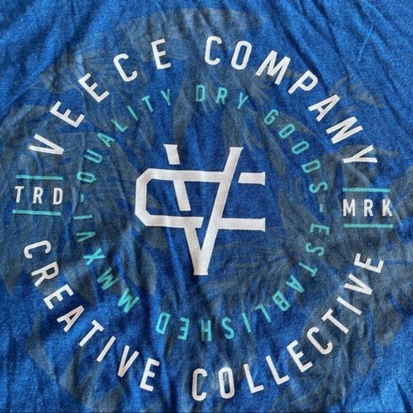 VEECE BLUE MENS SHORT SLEEVE TSHIRT  SZ:L  NWOT - Picture 5 of 5